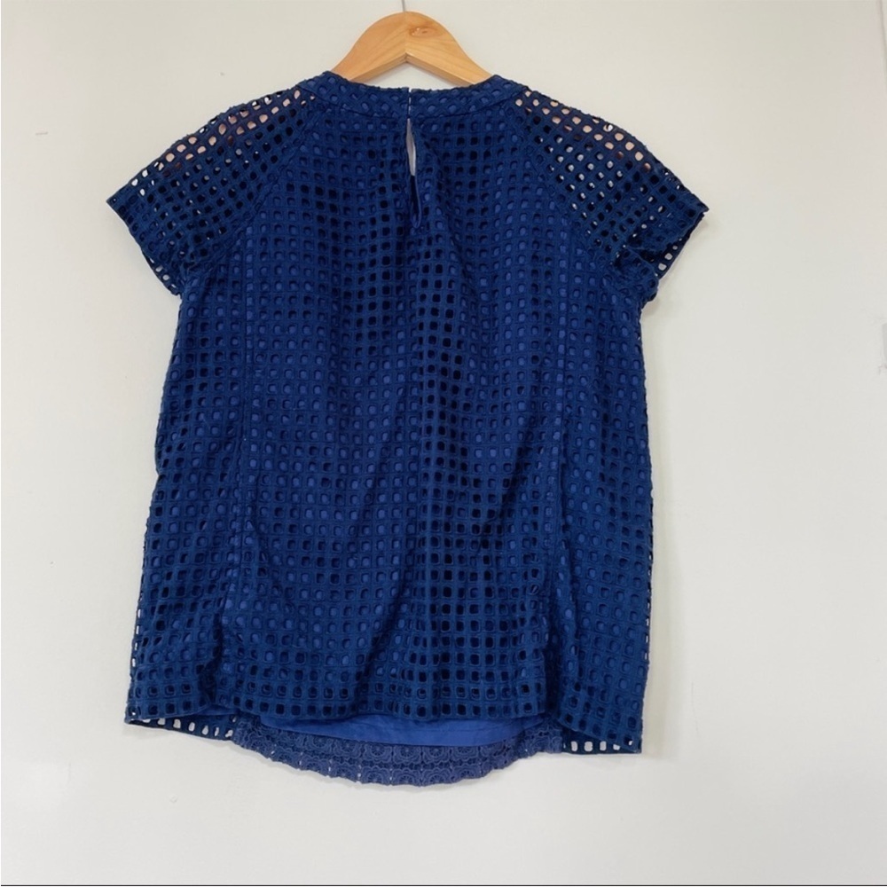 Madewell Navy Blue Eyelet Hideaway To Sz S - Picture 7 of 8